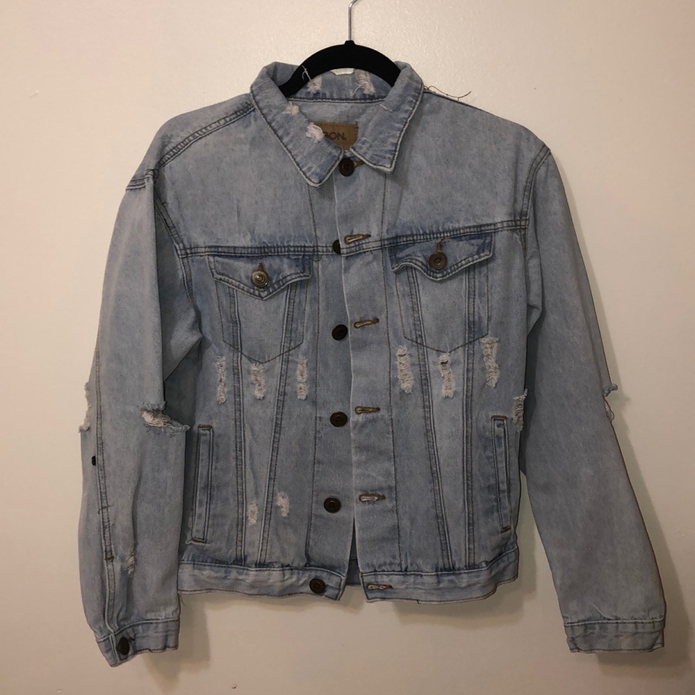 Distressed Jean Jacket
